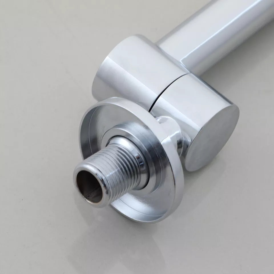 Chrome Swivel Wall Tap - Mixer Tap for Hot and Cold Water