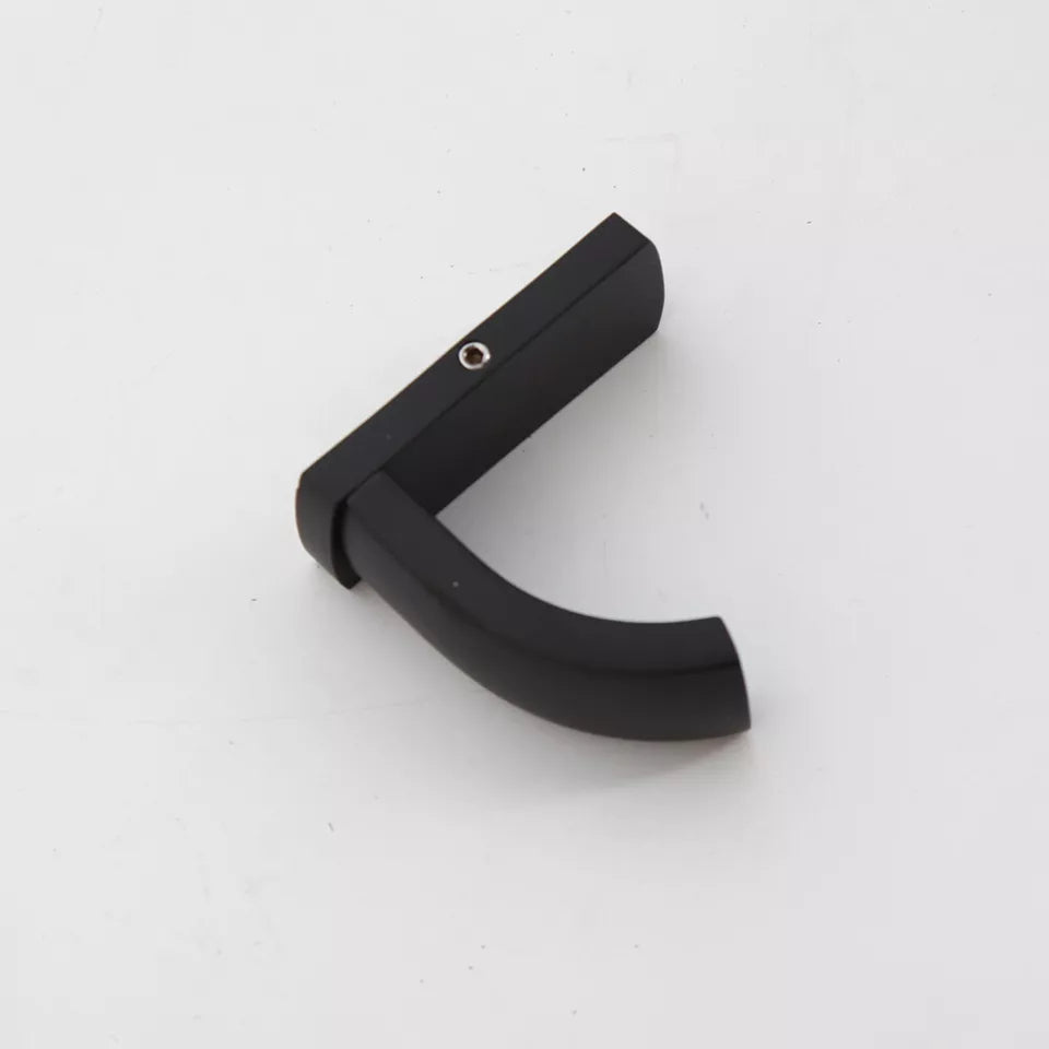 Moderner schwarzer Handtuchhaken zur Wandmontage