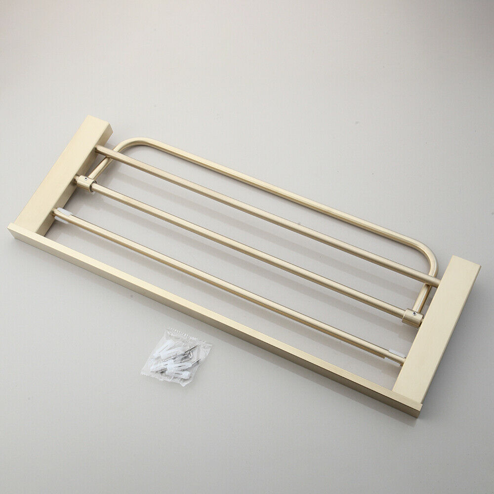 Matte gold towel rack