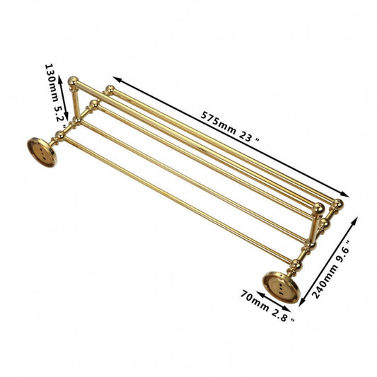 Goldfarbener Handtuchhalter