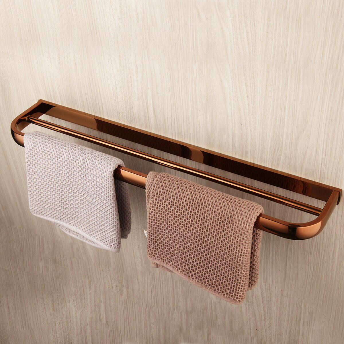 Beautiful rose gold towel rack