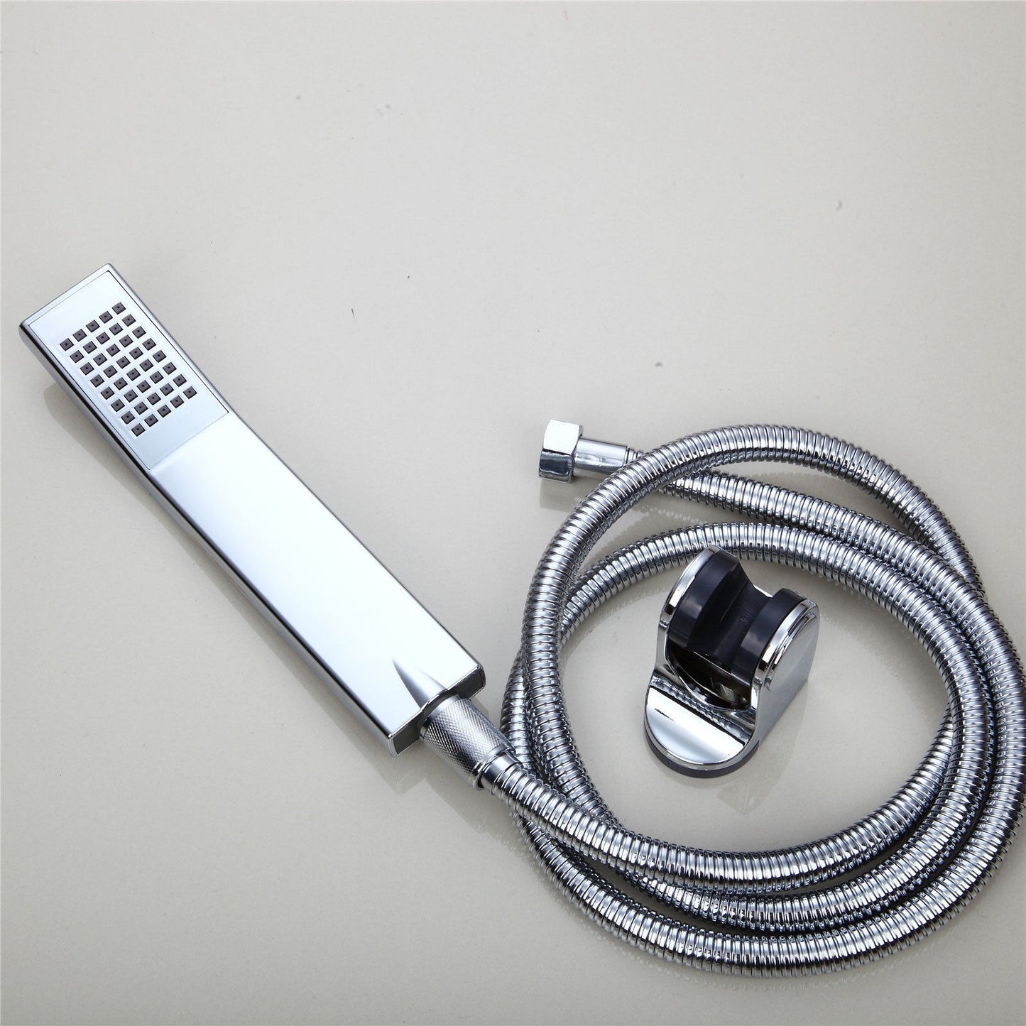 Modern chrome bath tap thermostatic