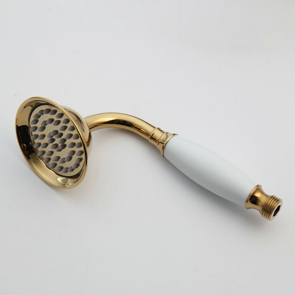 Nostalgic golden built-in shower