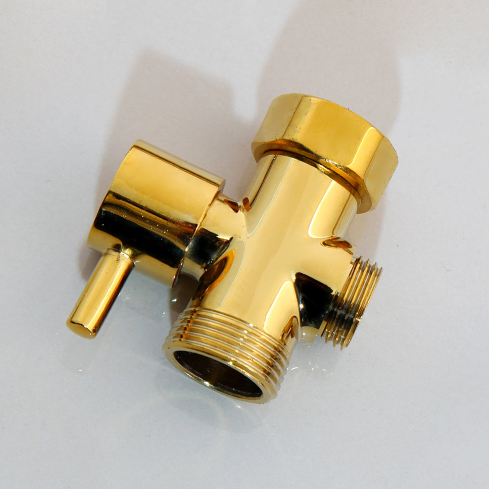 Golden hand shower tap