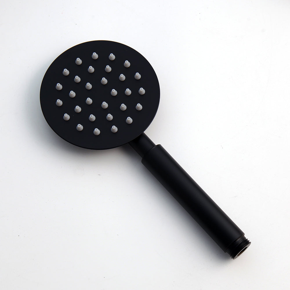 Schwarzes Thermostat-Duschset