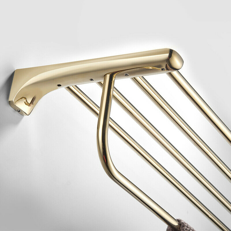 Goldfarbenes Badezimmerregal