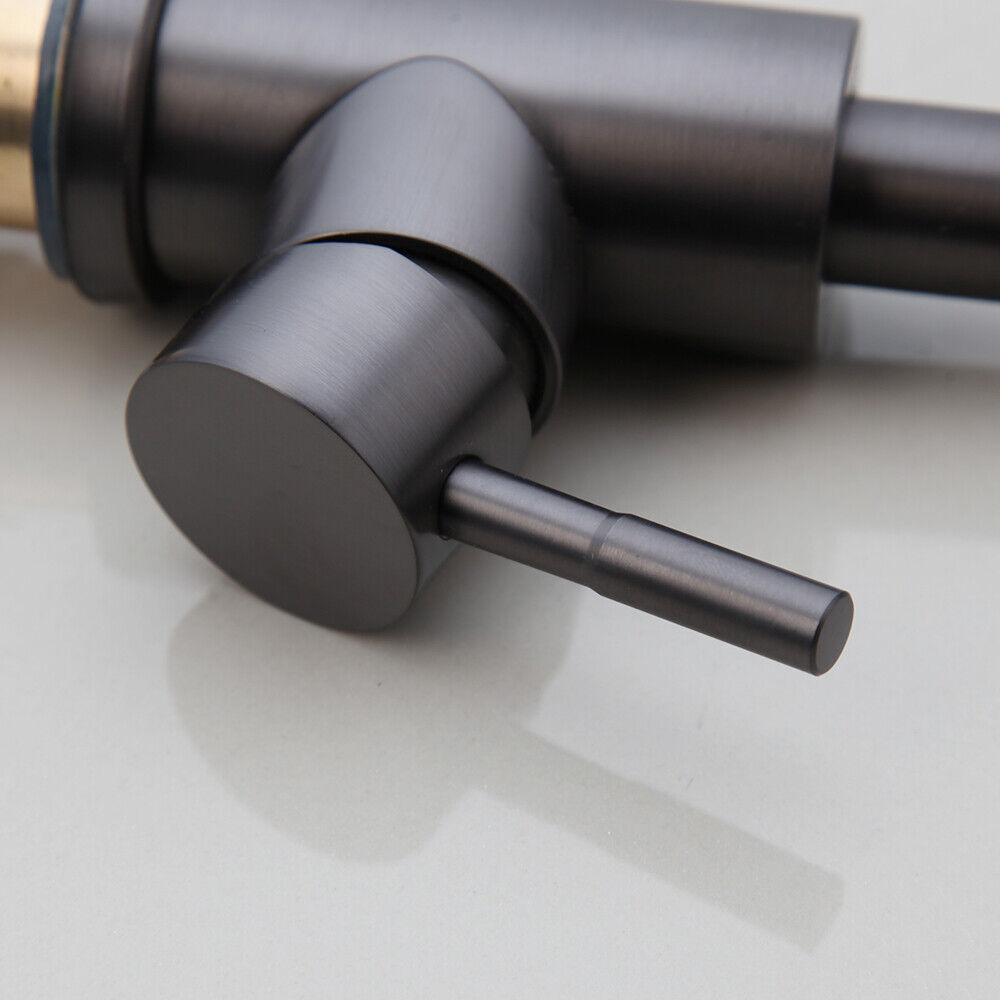 hendel gun metal wastafelkraan