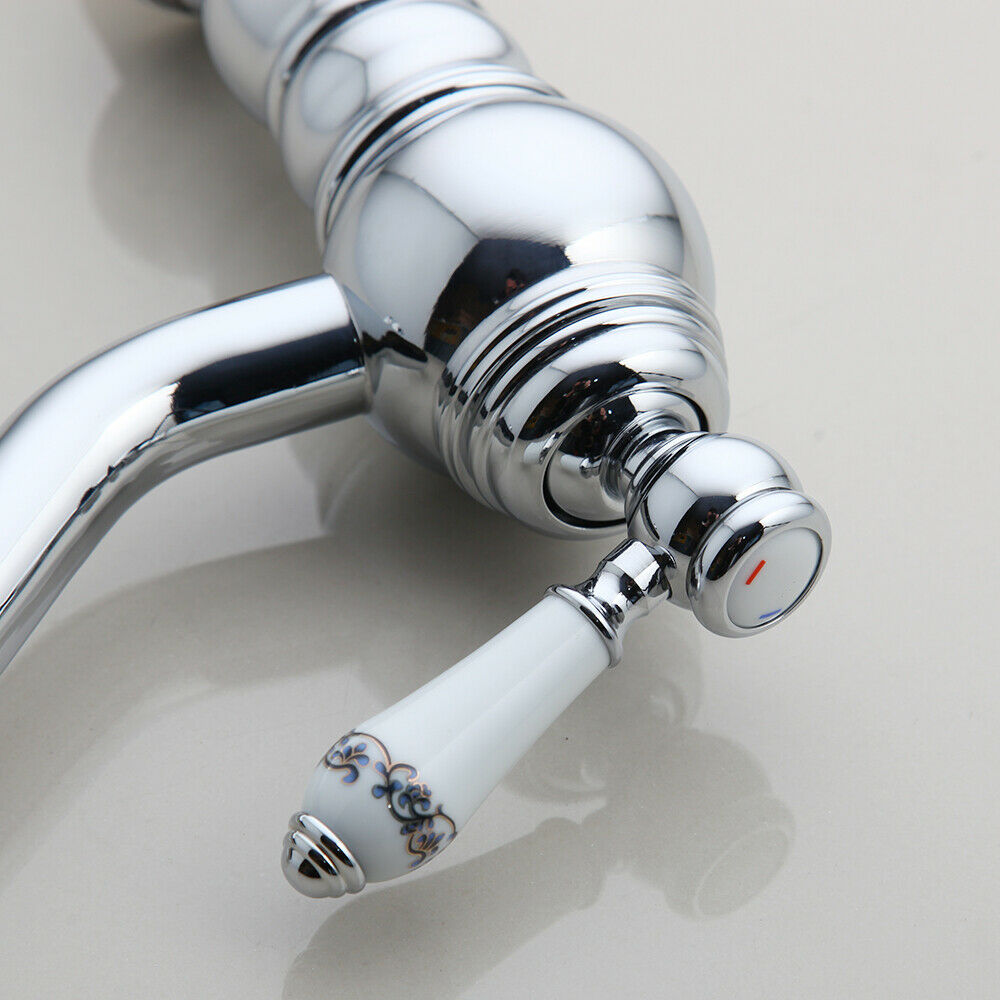 Chrome washbasin tap