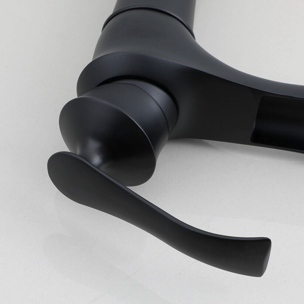 Black washbasin waterfall tap for your bathroom