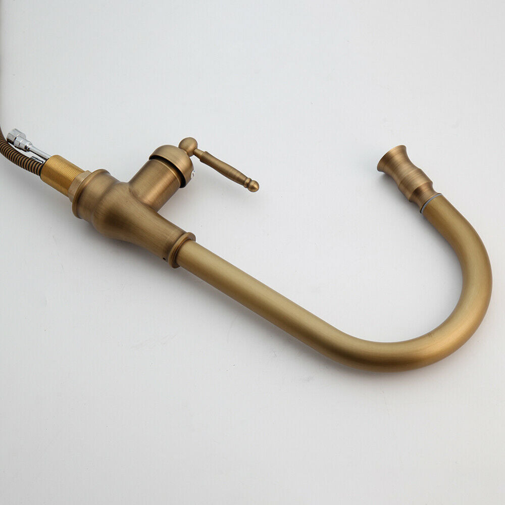 hoge keuken kraan brons