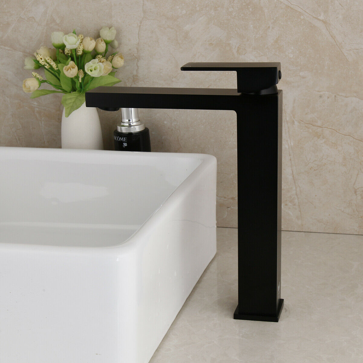 Beautiful tall black tap