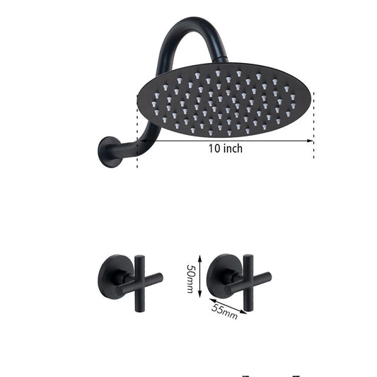 Mattschwarzes Duschset