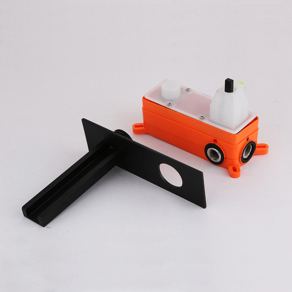 Matte black built-in tap