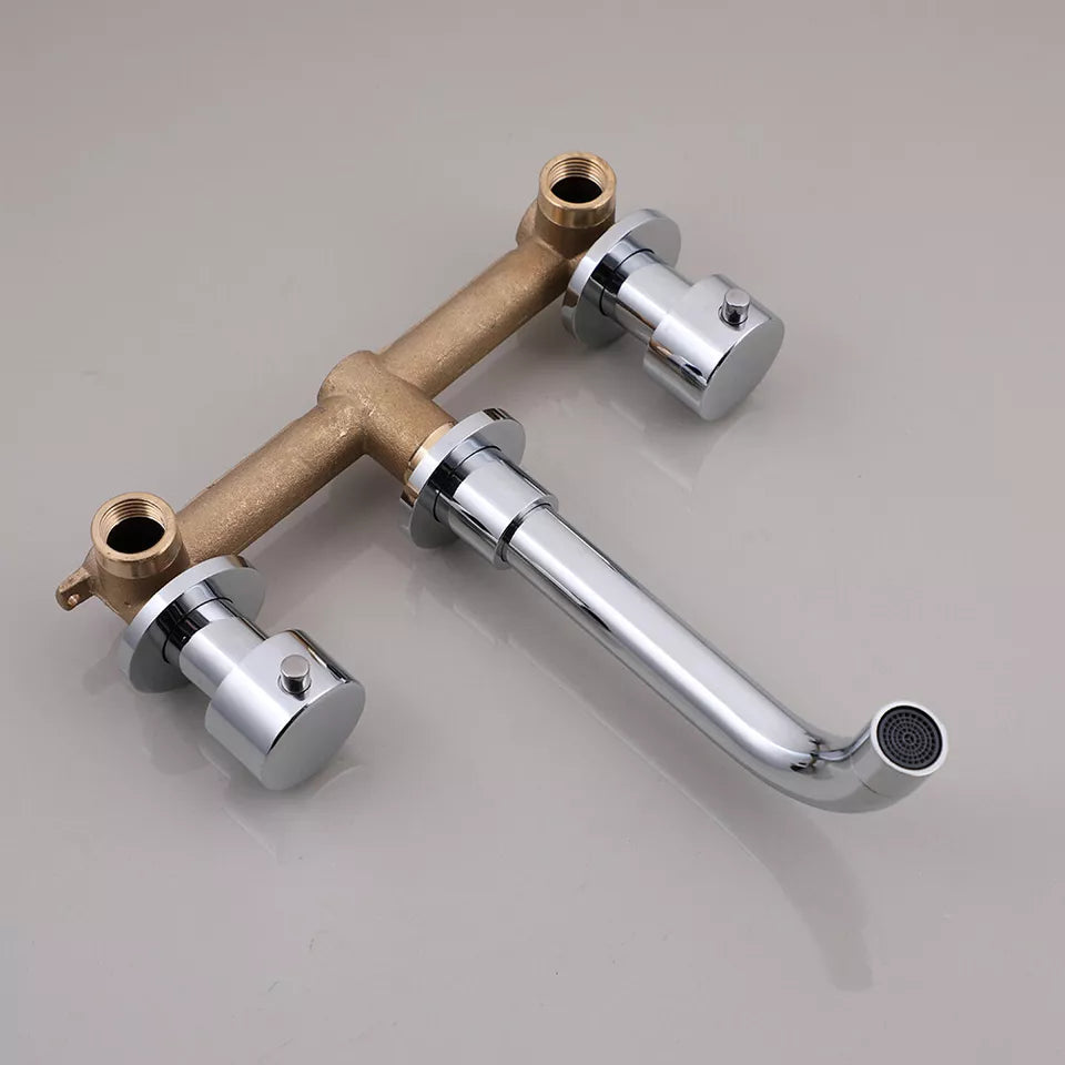 Chrome Built-in Washbasin Tap