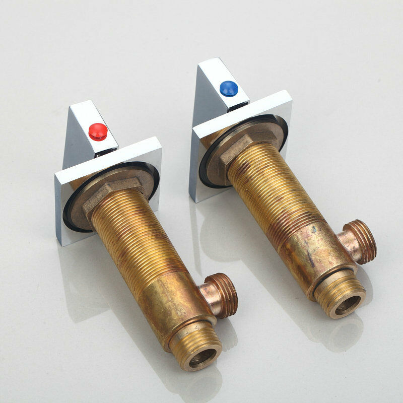 Chrome waterfall wall tap