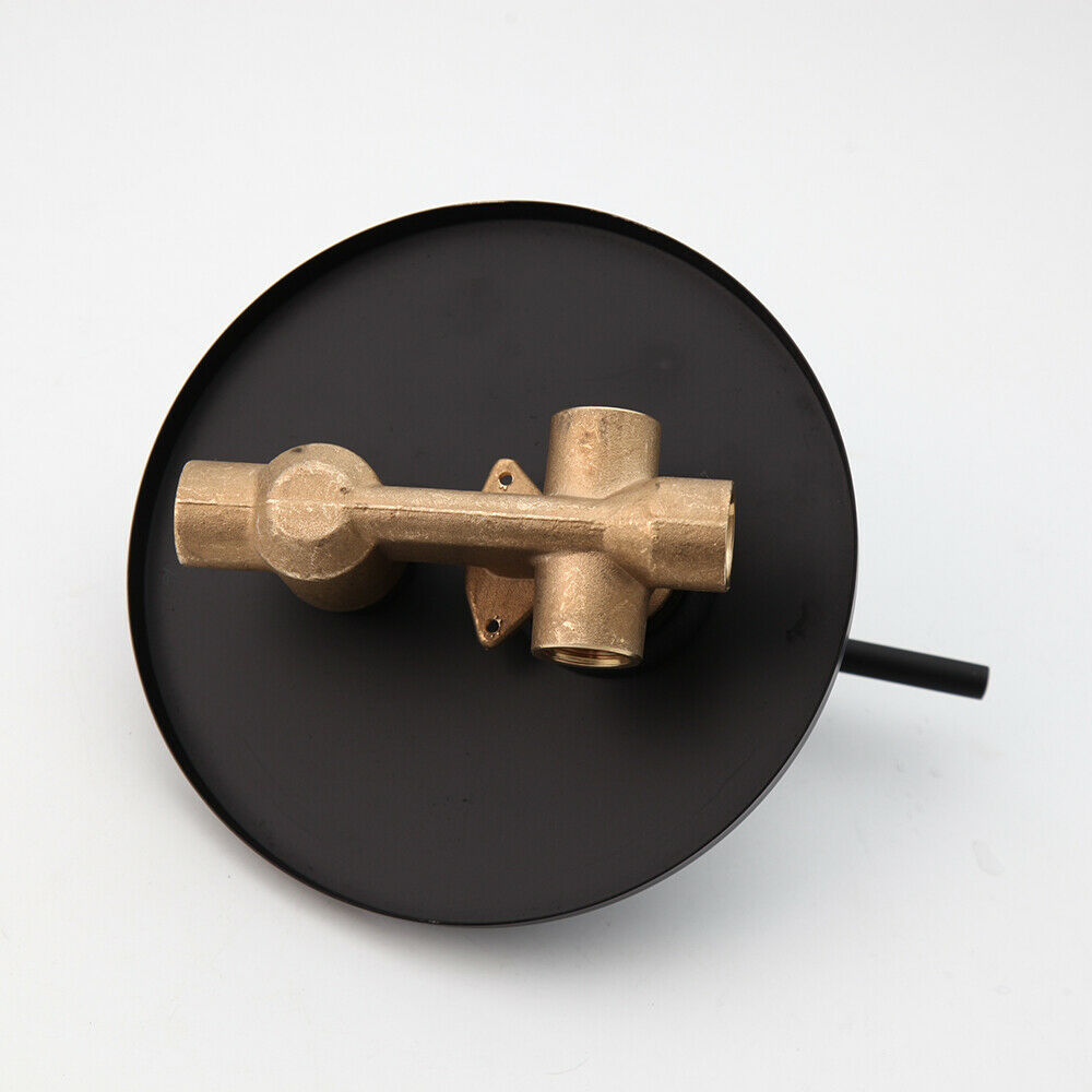 Black rain shower ceiling connection