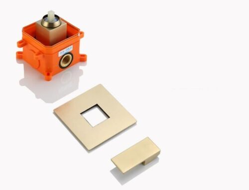 Einbaudusche mattgold