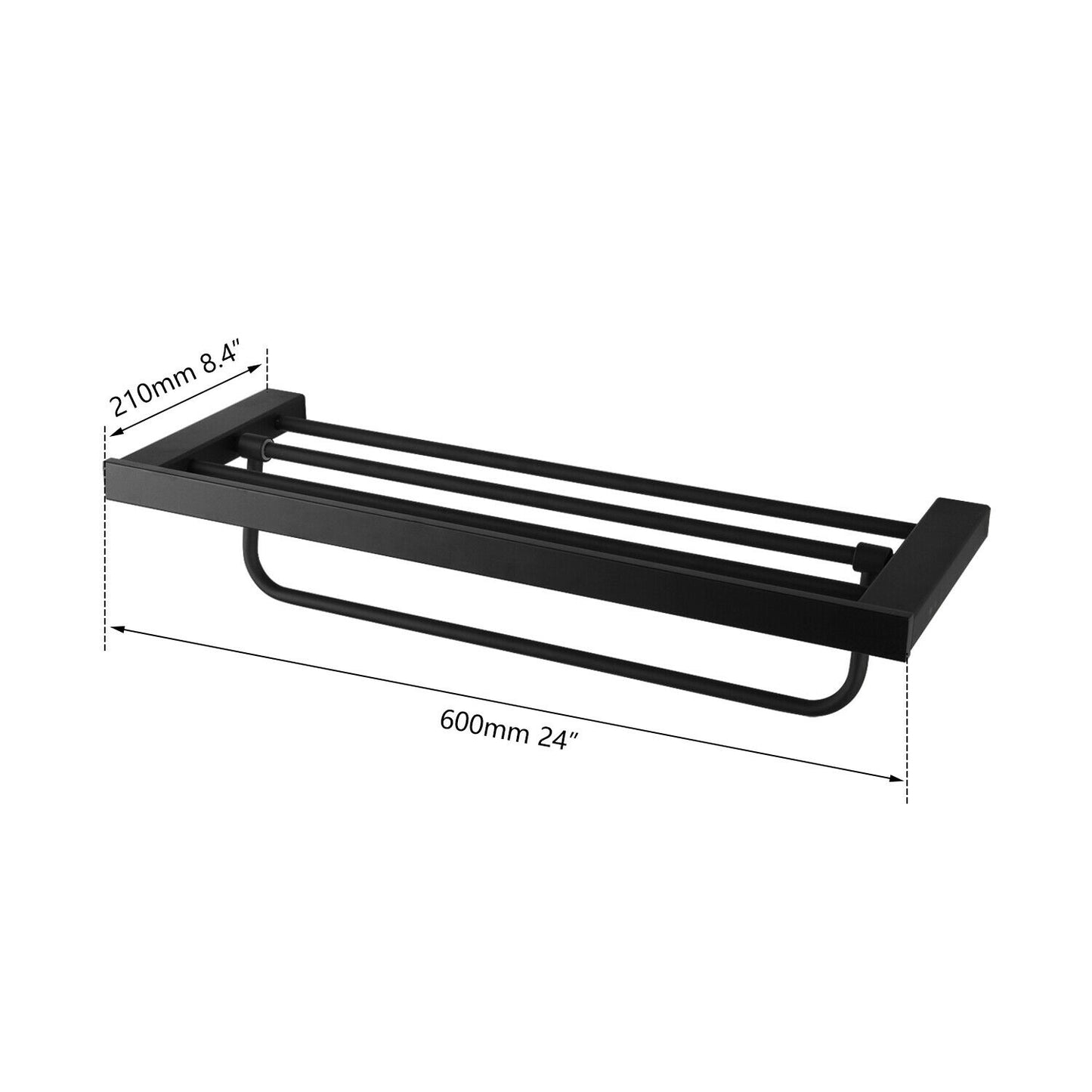 Towel rack black