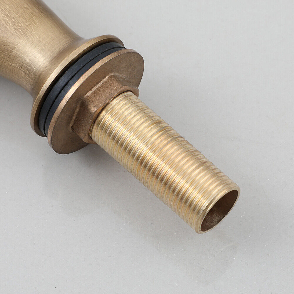 Bronze-colored rural fountain tap with cold water