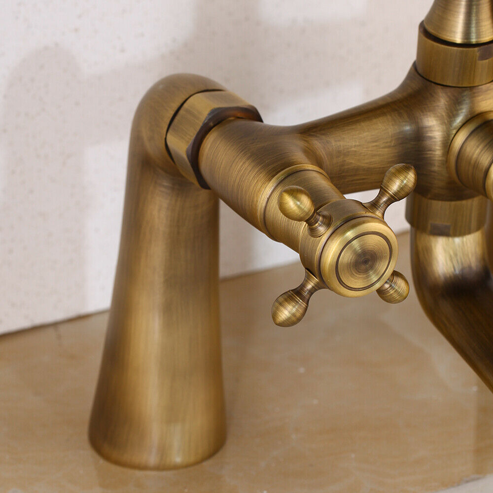 Bronze-colored bath rim bath tap