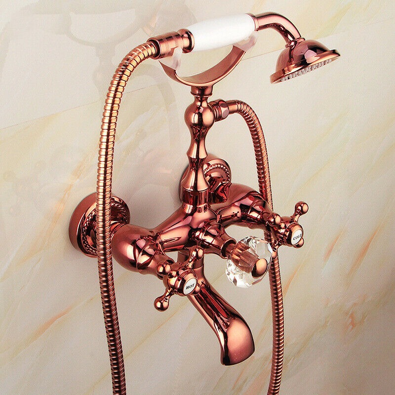 Nostalgic pink bath tap