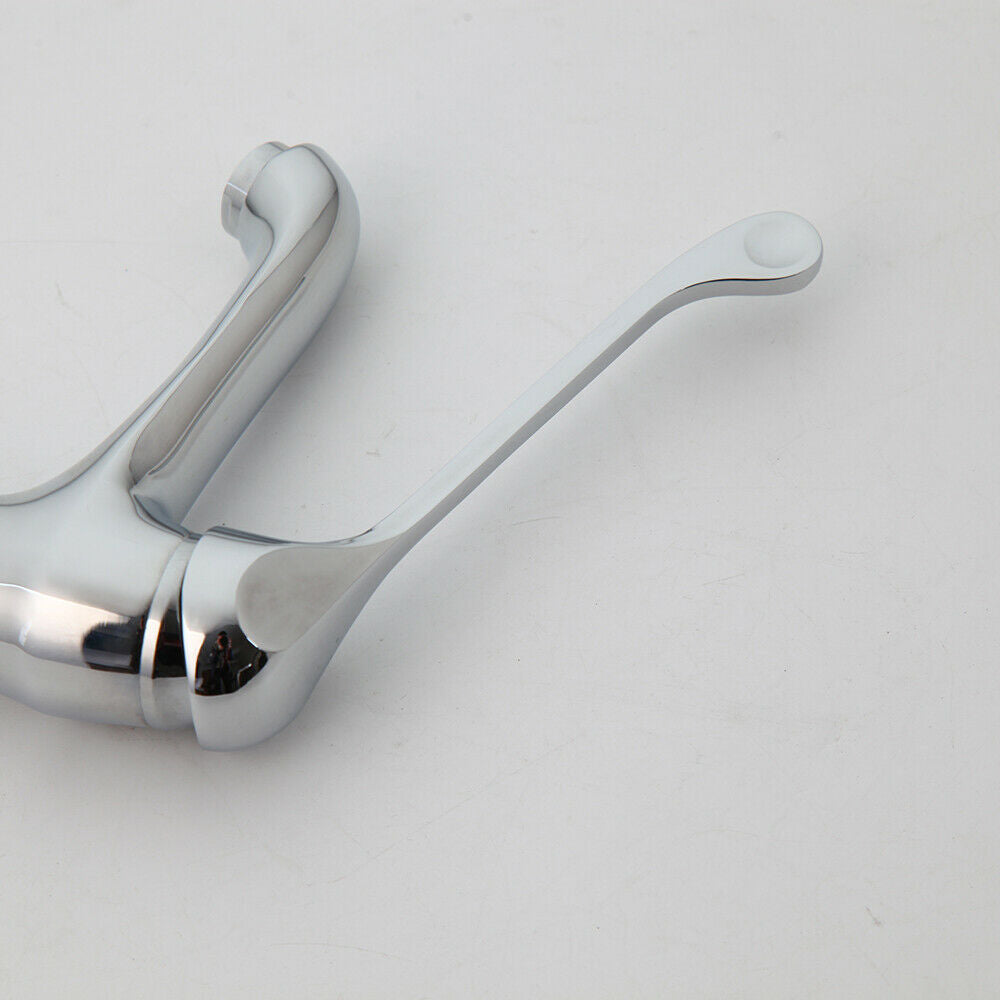 Chrome elbow mixer tap