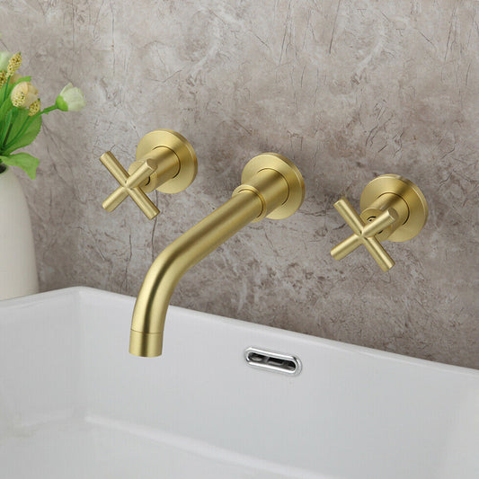 Luxe Geborsteld Gouden Inbouwkraan – Stijlvol & Tijdloos
