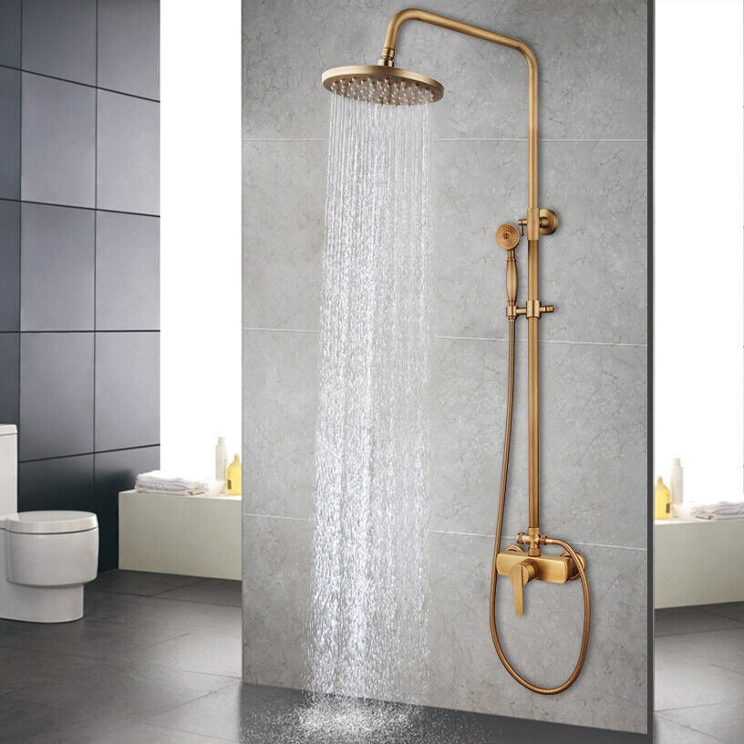 Nostalgic Bronze Surface-Mounted Shower Set