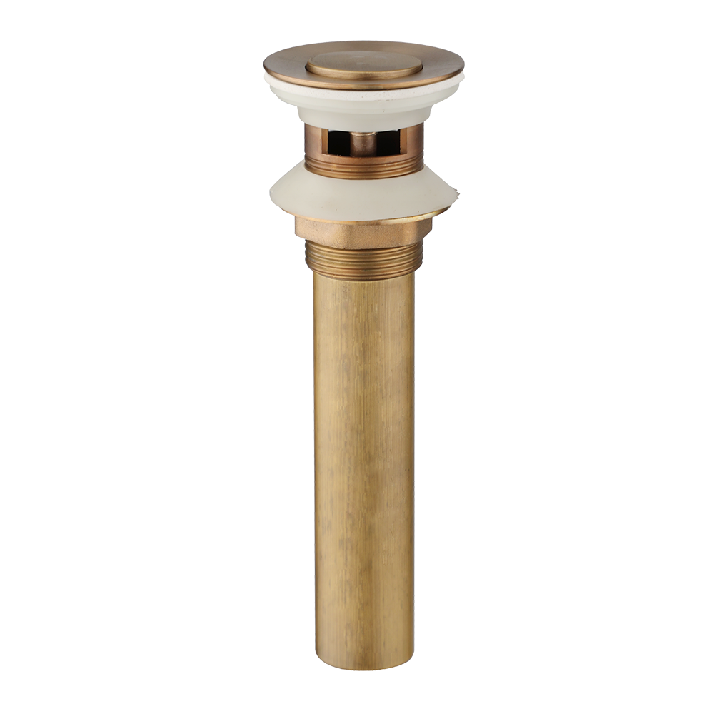 Bronze pop-up drain click drain with overflow