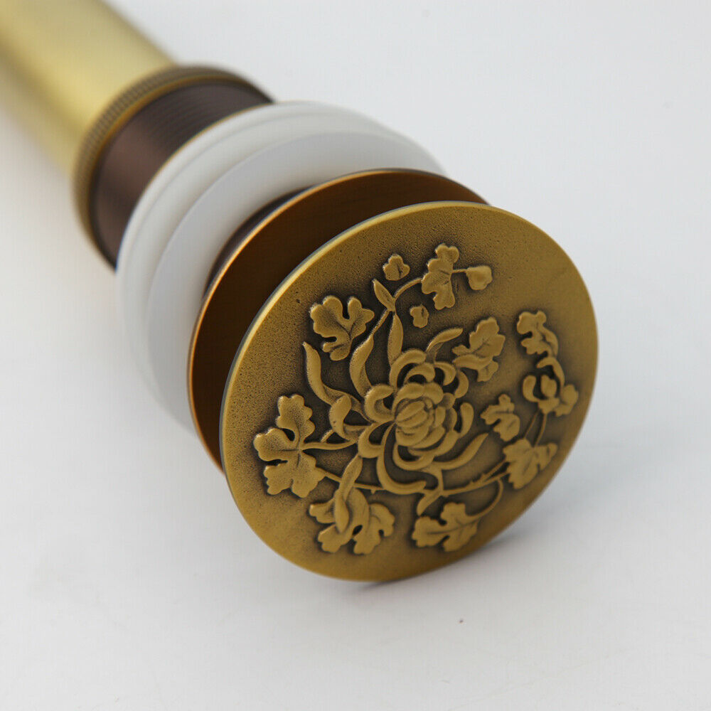 Klick-Ablauf ohne Überlauf, bronzefarben