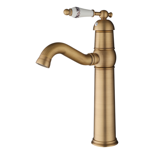 Landelijke wastafelkraan – Bronskleurig
