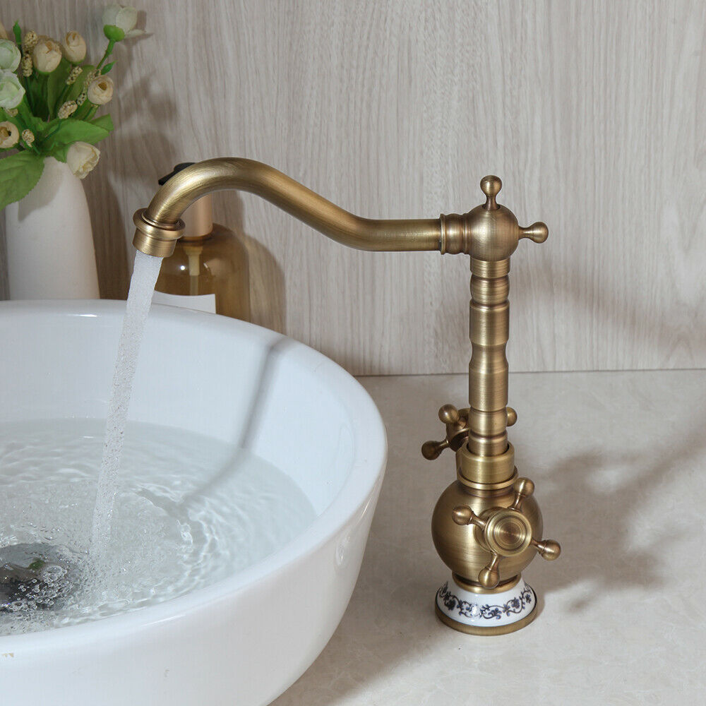 Nostalgic swivel kitchen faucet bronze
