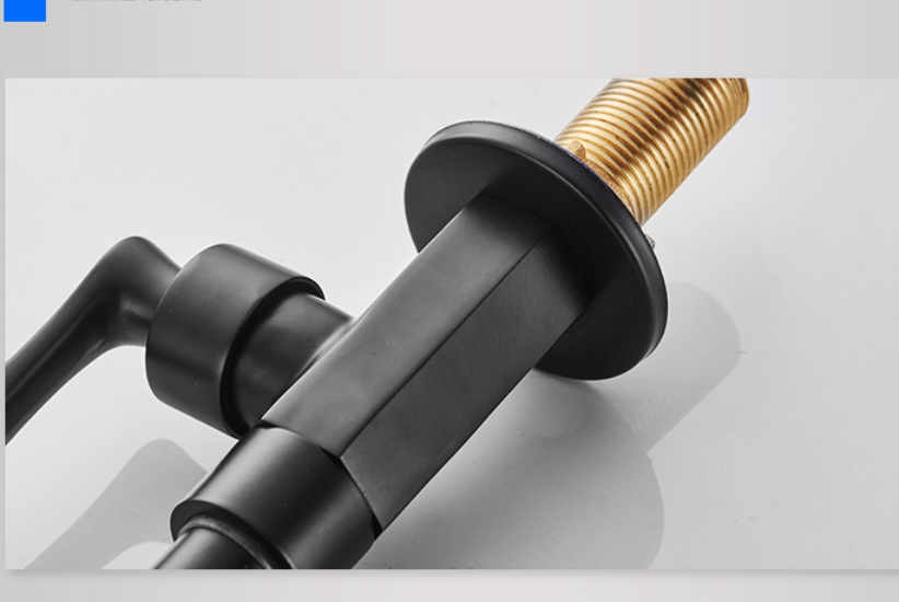 Matte black cold water tap