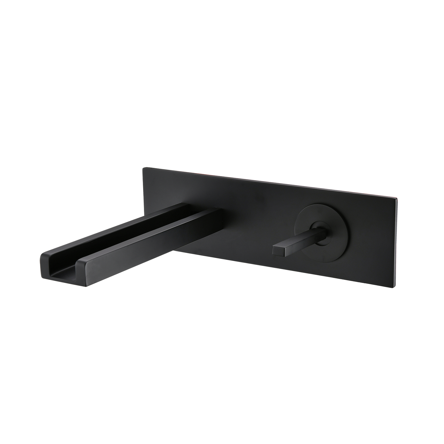 Matte black built-in tap