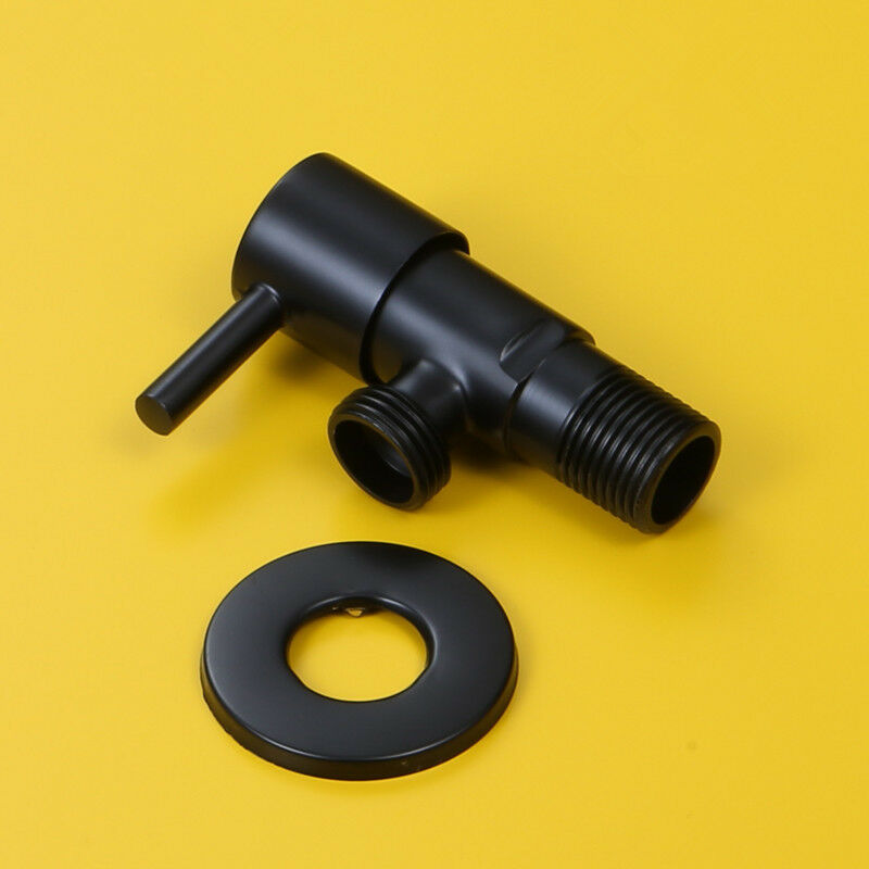 Matt black angle stop valve