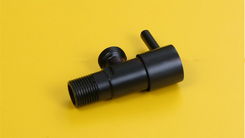 Matt black angle stop valve