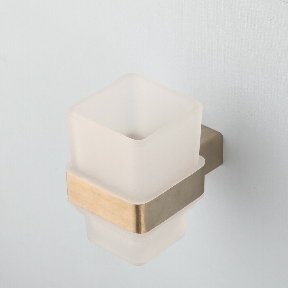 Matte gold cup holder