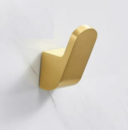 Brushed gold towel hook
