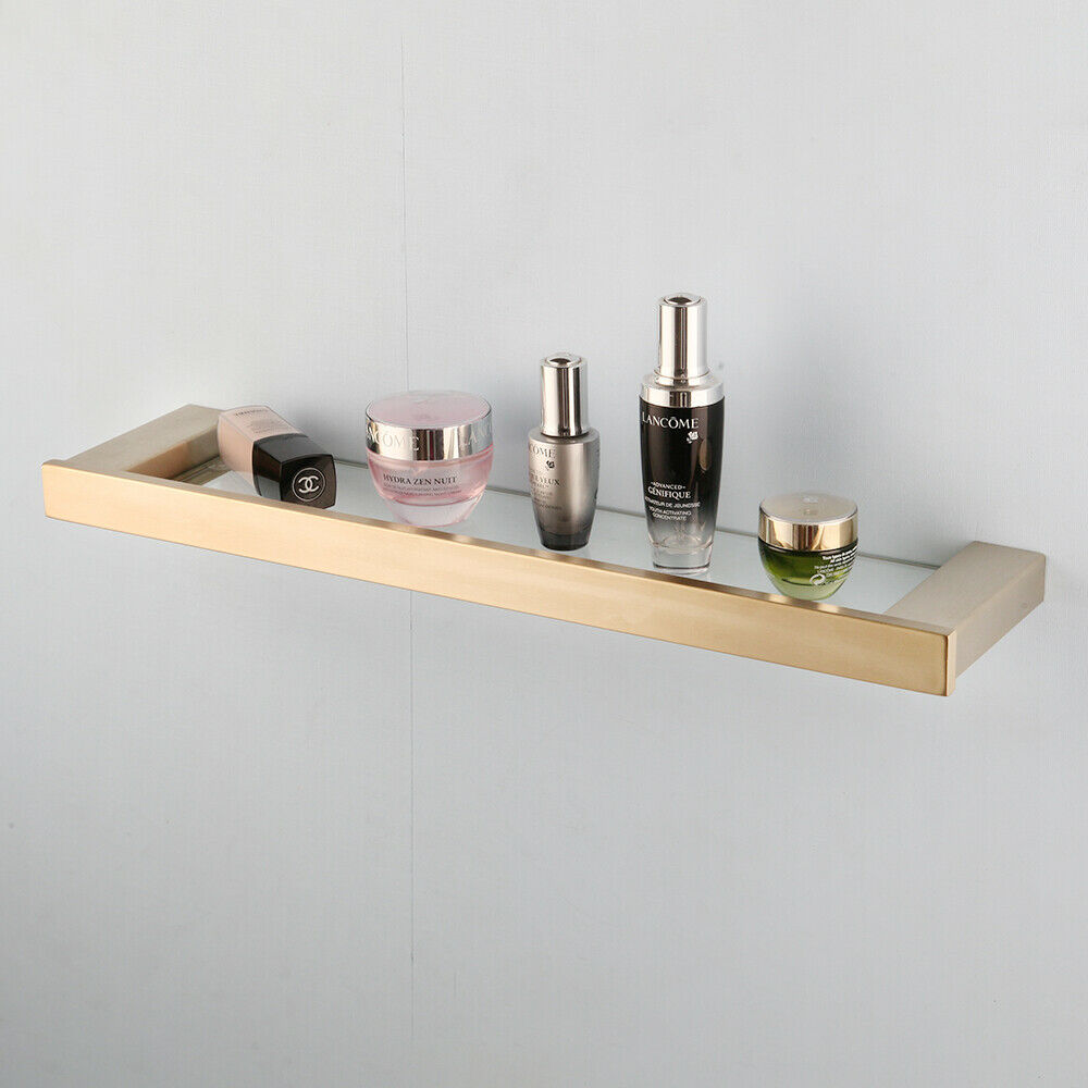 Badezimmerregal in Mattgold