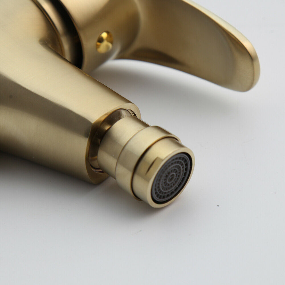 Brushed gold bidet faucet