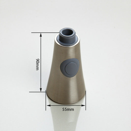 Brushed nickel spray head for kitchen faucet