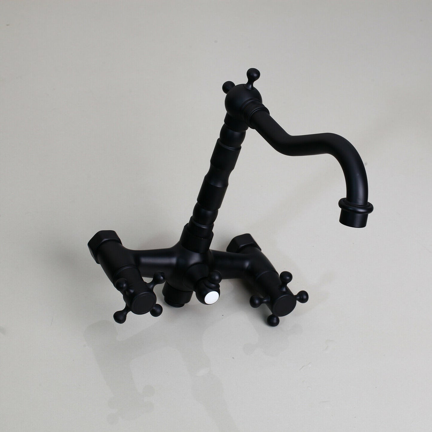 Matt black tap with hand shower