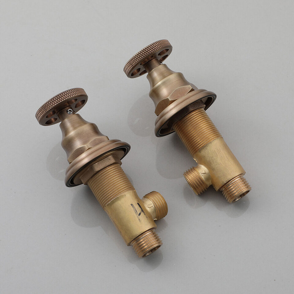 Nostalgic bronze-colored built-in wall tap mixer tap