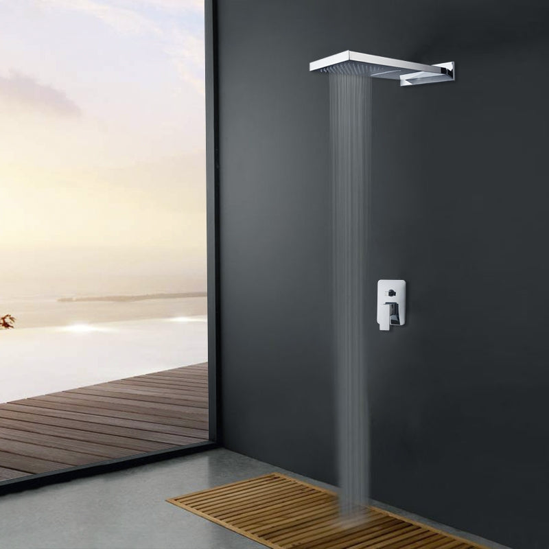 Regendusche mit Wasserfallfunktion, Chromoberfläche