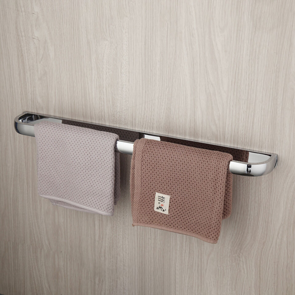 Chrome towel rack single