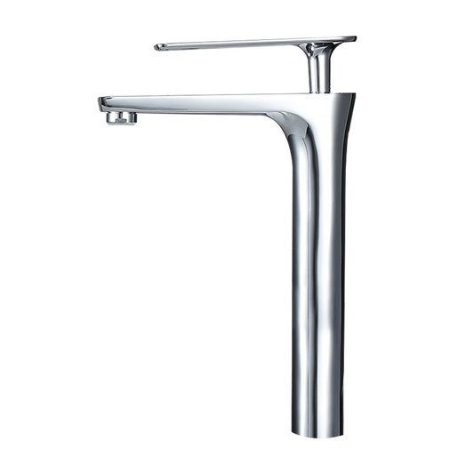 Beautiful modern chrome washbasin mixer tap