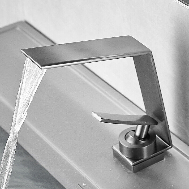 Modern washbasin tap gun metal