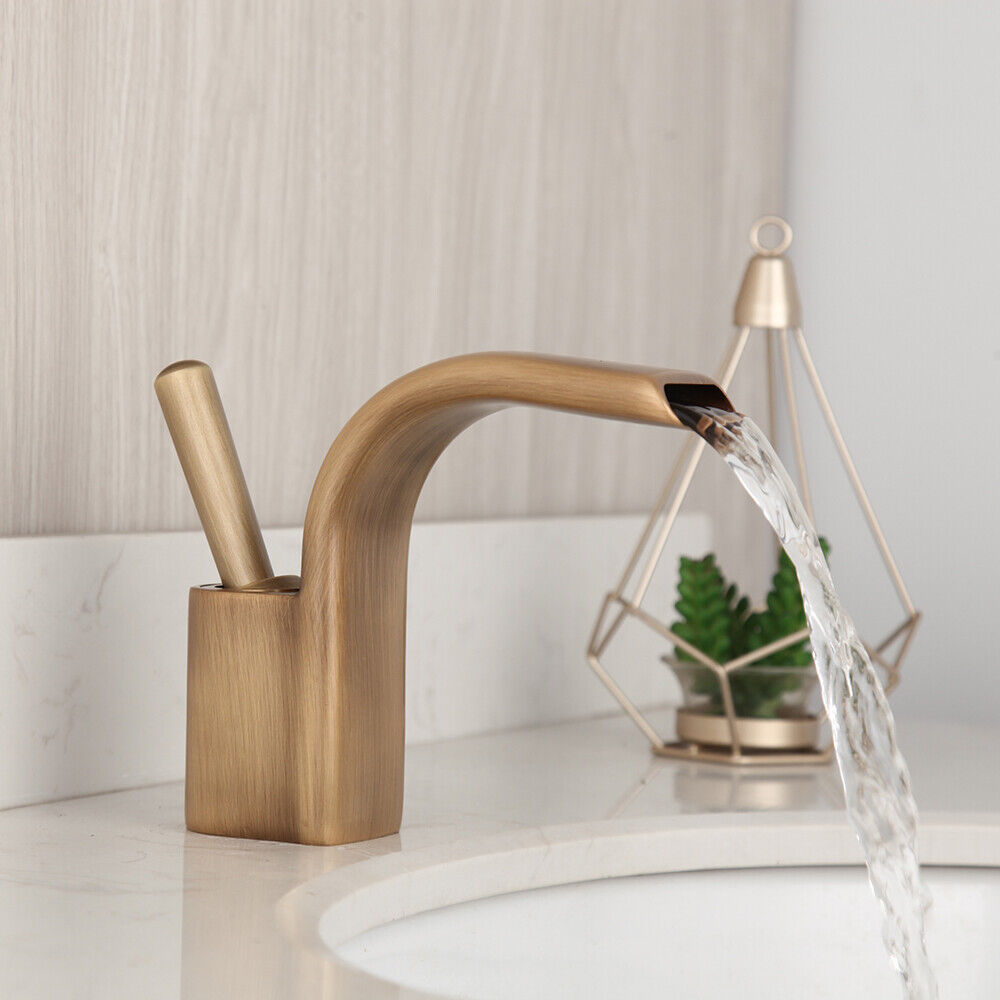 Nostalgic bronze-colored washbasin tap mixer tap