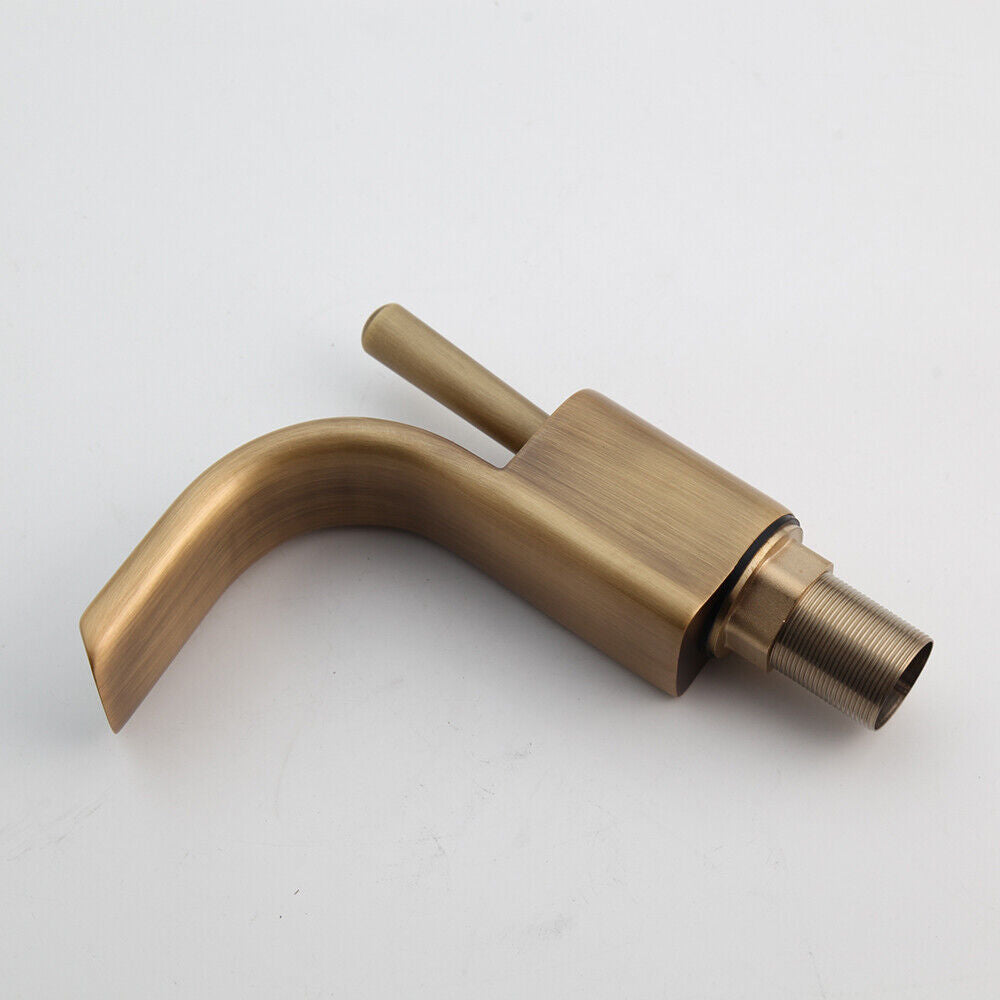 Nostalgic bronze-colored washbasin tap mixer tap