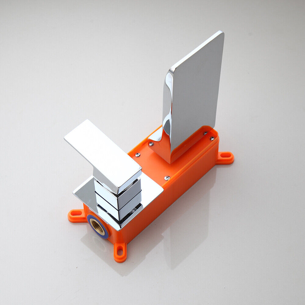 Chrom-Wasserfall-Einbaumischbatterie